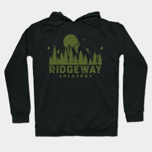 Ridgeway Alaska Mountain Souvenir Hoodie